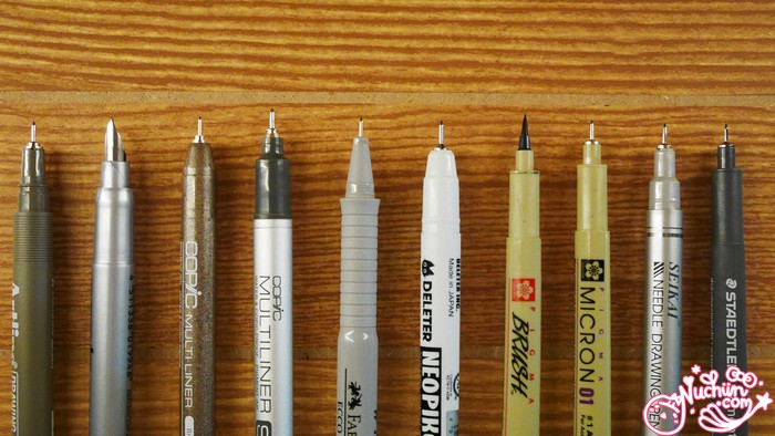 [Drawing] รีวิวปากกาตัดเส้นสำหรับลงสีมาร์คเกอร์ 10 รุ่น